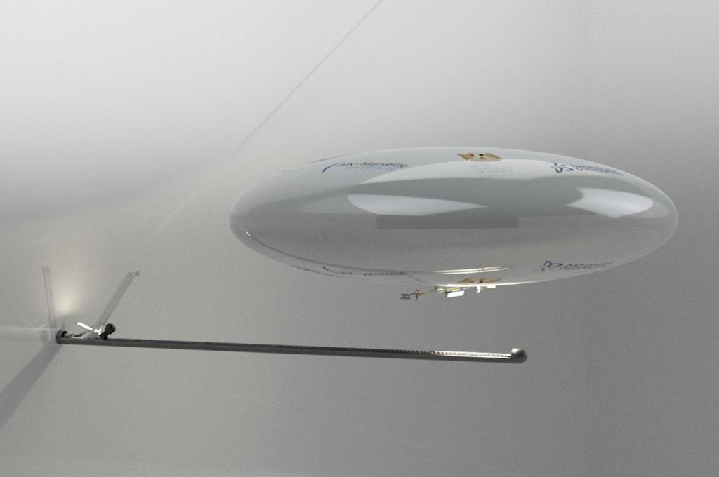This blimp robot could help explore hidden chambers in the Egyptian pyramids. Rendering courtesy of Inria.