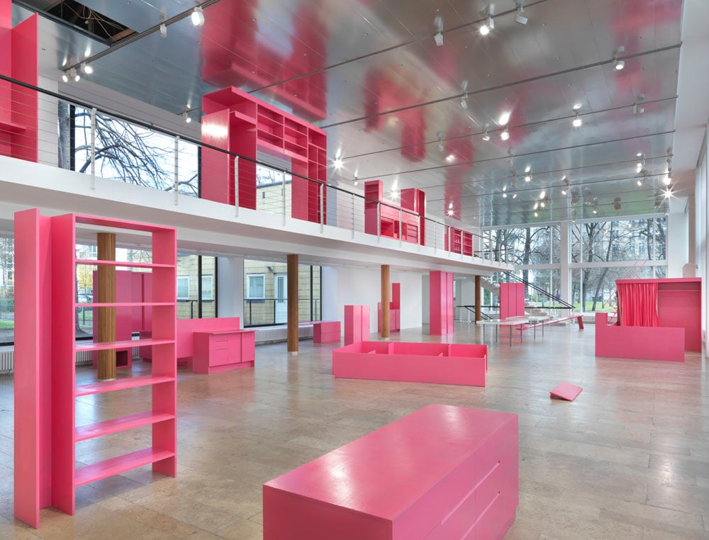 Stephen Prina Gives Berlin A Hot Pink Stairway To Nowhere And