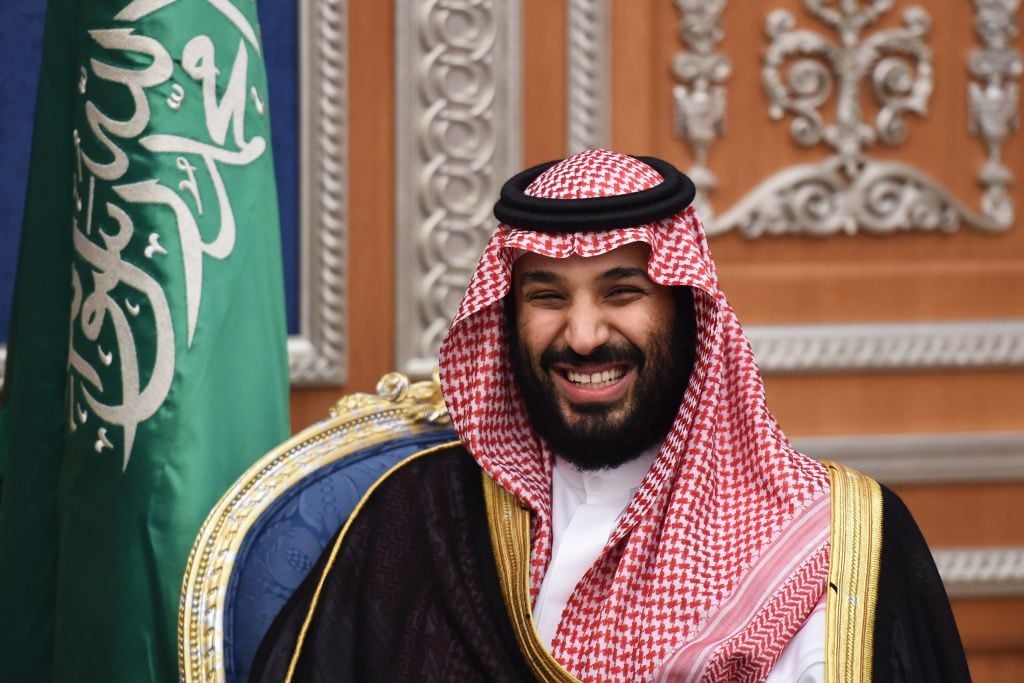 Saudi Crown Prince Mohammed bin Salman on November 14, 2017, in Riyadh. Photo by Fayez Nureldine /AFP/Getty Images.