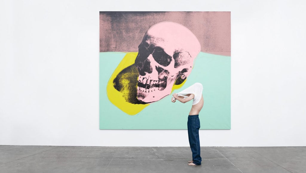 Andy Warhol, Skull, 1976 © The Andy Warhol Foundation / ARS Photographed by Willy Vanderperre at The Andy Warhol Museum, Pittsburgh. Courtesy of © Calvin Klein 2017.
