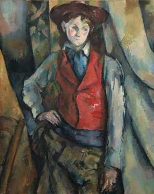 Paul Cézanne, <em>Boy in a Red Waistcoat</em> (1888-1890). Courtesy of the National Gallery of Art, Washington, DC.