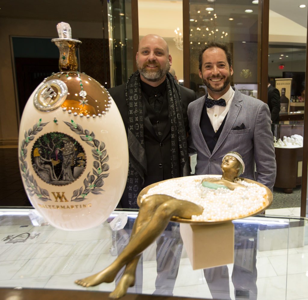 Martino and Gana at the Golden Splash Media Tour, press and media reception at the prestigious Ben Gioielli & Co. Fine & Vintage Jewelry in the luxurious Venetian Grand Canal Shoppes.