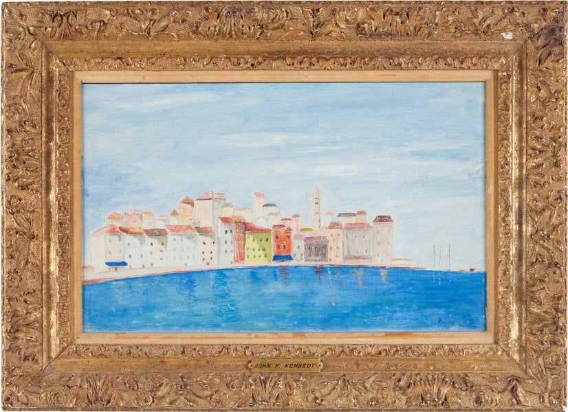 John F. Kennedy: A Rare Signed Original Painting by the 35th U.S. President. Courtesy of Heritage Auctions.