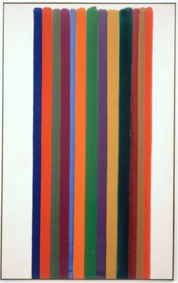 Morris Louis, Number 1-71 (1962). Collection Van Abbemuseum, Eindhoven. The Netherlands. Photograph by Peter Cox.