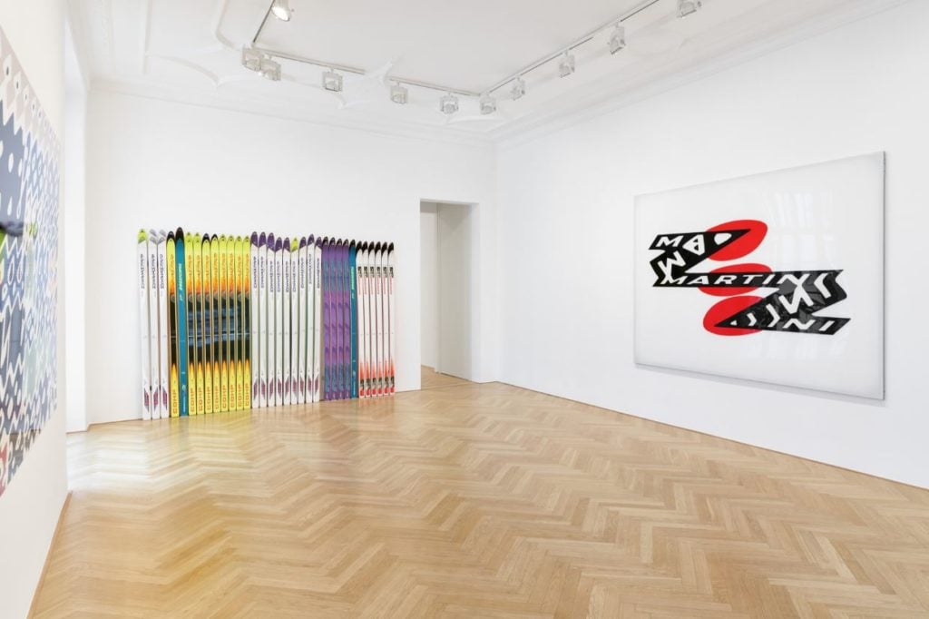 Installation view of "You Know Nothing Raymond" at Max Hetzler, Berlin. Image courtesy Max Hetzler.
