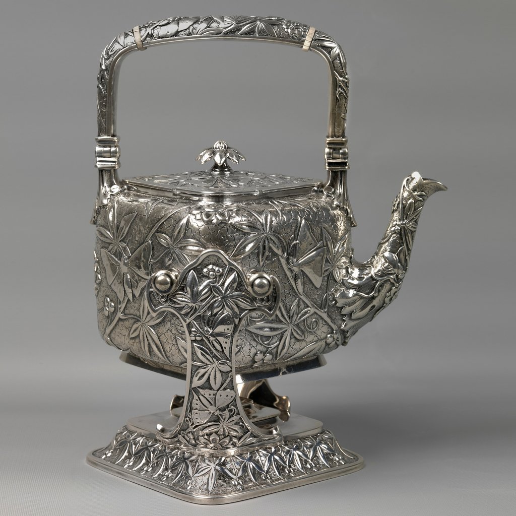 Tea Kettle And Stand (USA), 1888 manufactured by Dominick and Haff, New York. Photo courtesy of the Cooper Hewitt Smithsonian Design Museum.
