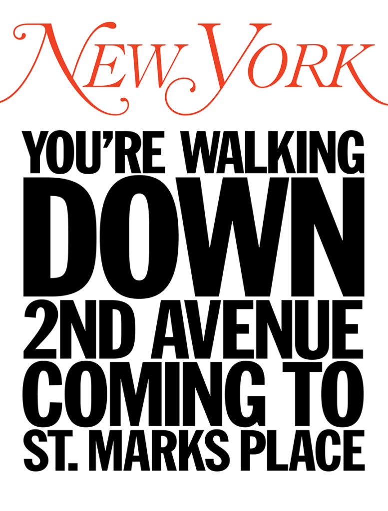 John Giorno, <em>My New York Artist Covers: John Giorno</em>. Courtesy of the artist and New York Media.