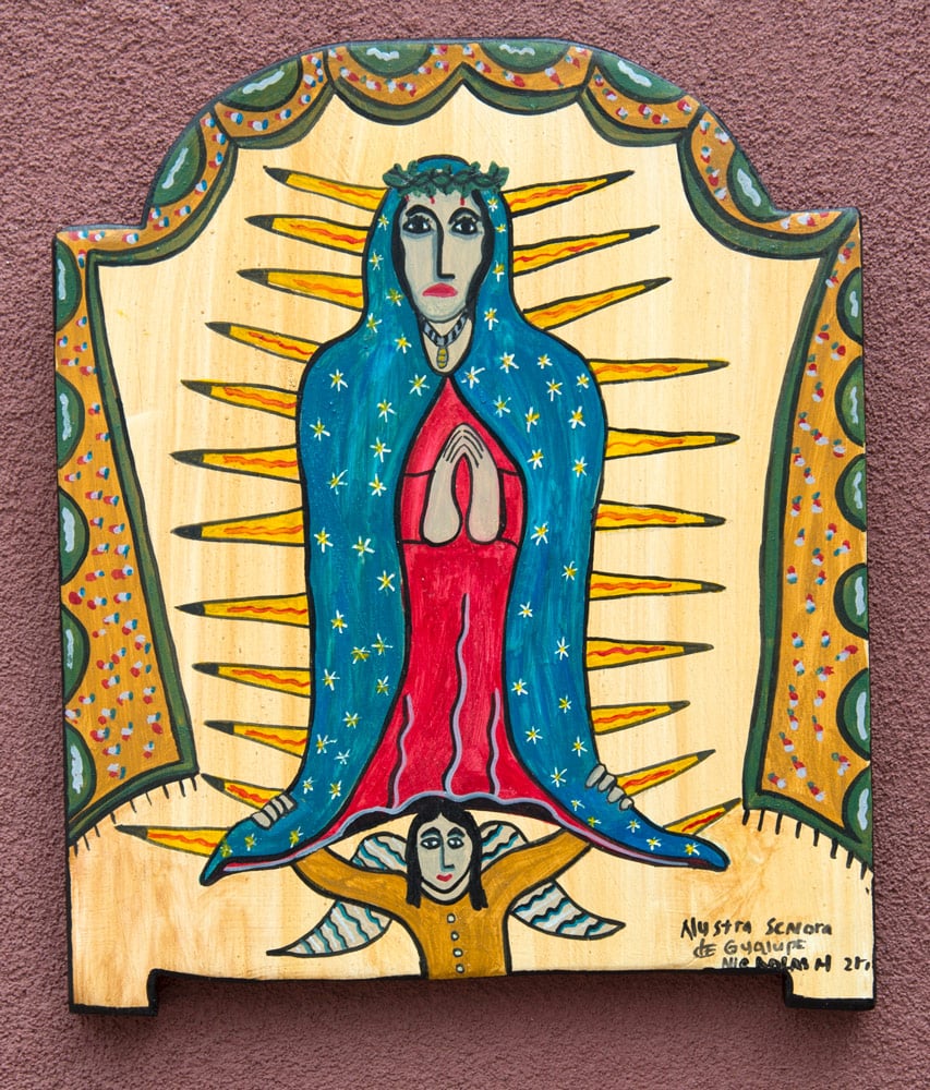 Nicholas Herrera's Nuestra de Senora de Guadalupe (2017). Courtesy of the artist and Evoke Contemporary Gallery.