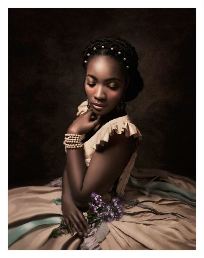 Fabiola Jean-Louis, <em>The Color Purple</em>. Image courtesy Alan Avery Art Gallery. 