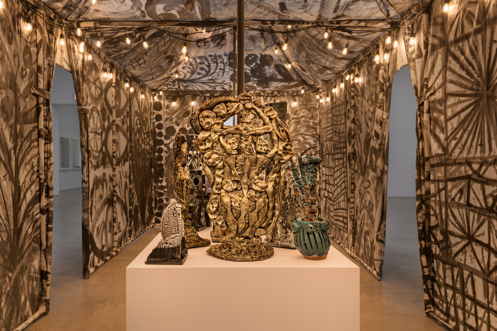 Installation view of William J. O'Brien's "Reliquary" at Shane Campbell Gallery, South Loop in Chicago.