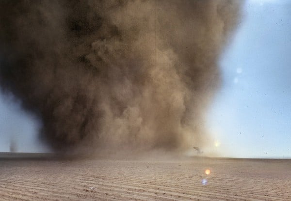 Francis Alys, <em>Tornado Milpa Alta</em> (2000–10), video still. Courtesy David Zwirner New York.