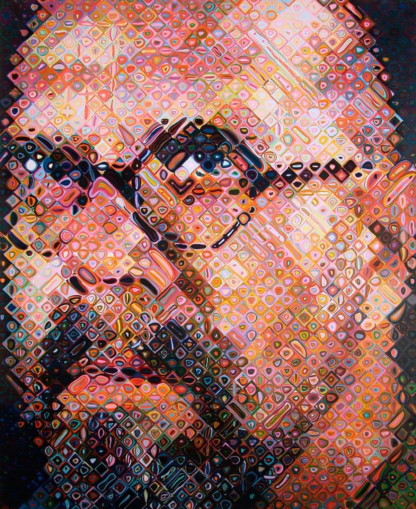 Chuck Close, Self-Portrait 2000. Courtesy of Adamson Gallery, Washington.