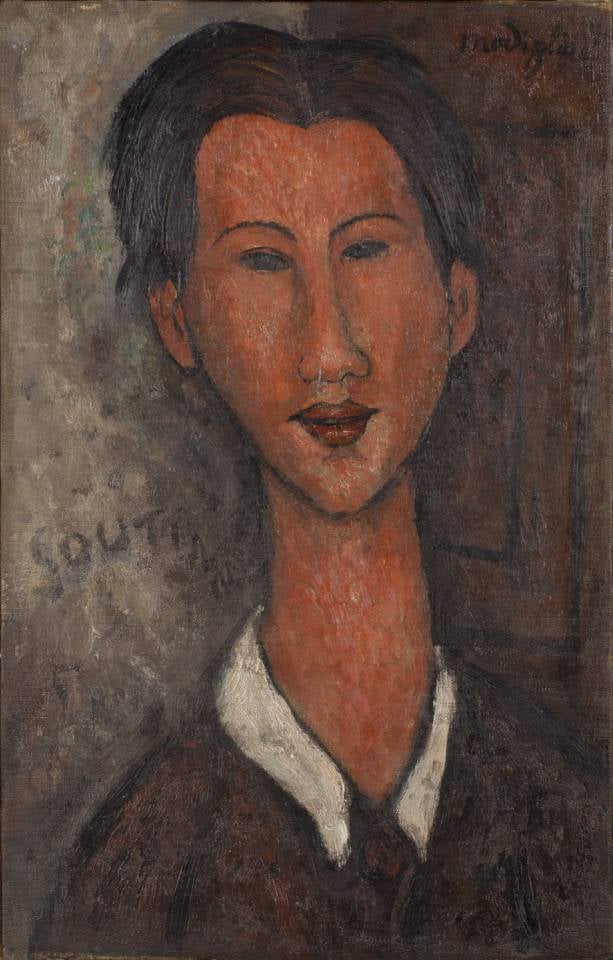 This Amedeo Modigliani, Portrait of Chaim Soutine, was seized from an exhibition in Genoa and proven to be a fake. Courtesy of the Genova Palazzo Ducale.
