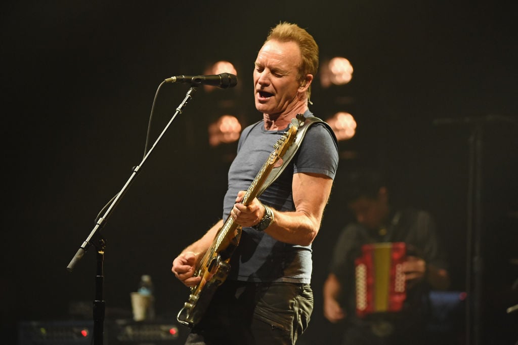 Sting performs onstage during the Sting "57th & 9th" World Tour at Hammerstein Ballroom on March 14, 2017 in New York City. Photo by Nicholas Hunt/Getty Images for Cherry Tree.