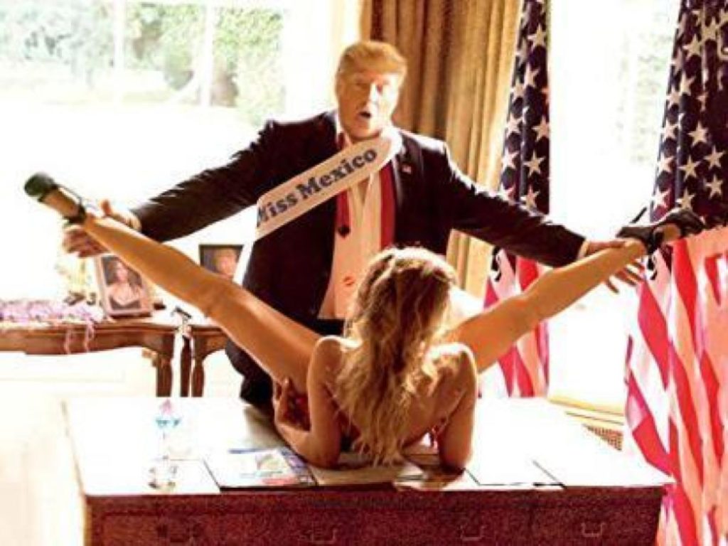 One of Alison Jackson's staged Donald Trump photos from the series "Private." Courtesy of Alison Jackson.