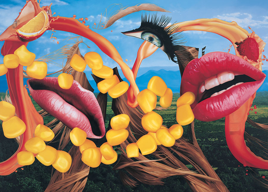 Jeff Koons's <i>Lips</i> (2000). © Jeff Koons, courtesy of Gagosian Gallery.