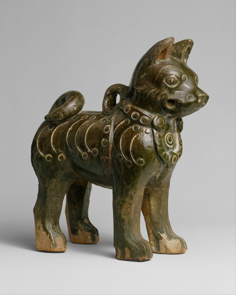 Figure of a Dog, China, Eastern Han dynasty (c. 25–220). Photo courtesy of the Metropolitan Museum of Art.