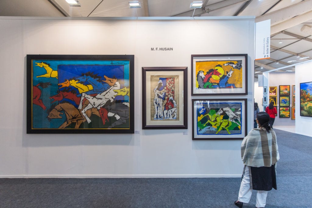 Installation view of Archer Art Gallery at the India Art Fair. © Andy Barnham.