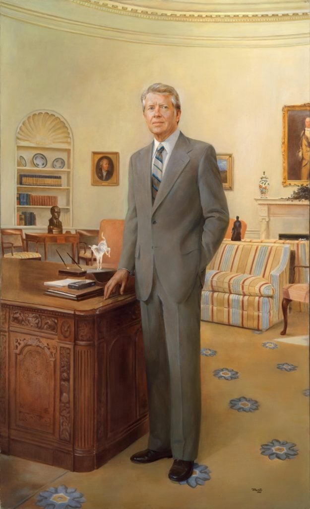 Robert Templeton's Jimmy Carter (1980). Courtesy of the National Portrait Gallery.