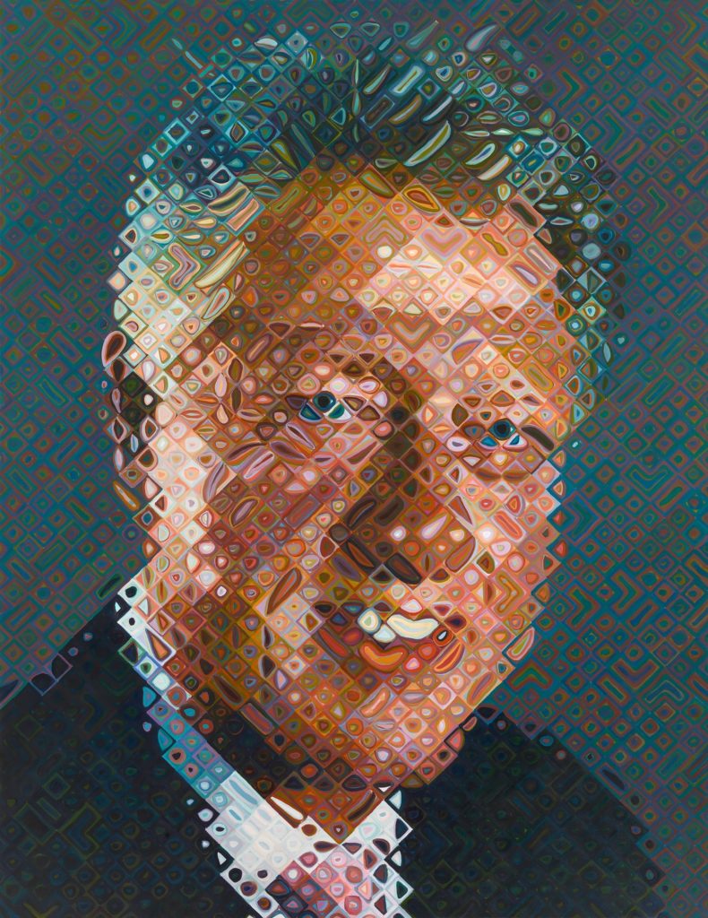 Chuck Close, William J. Clinton (2006). Courtesy of the National Portrait Gallery.