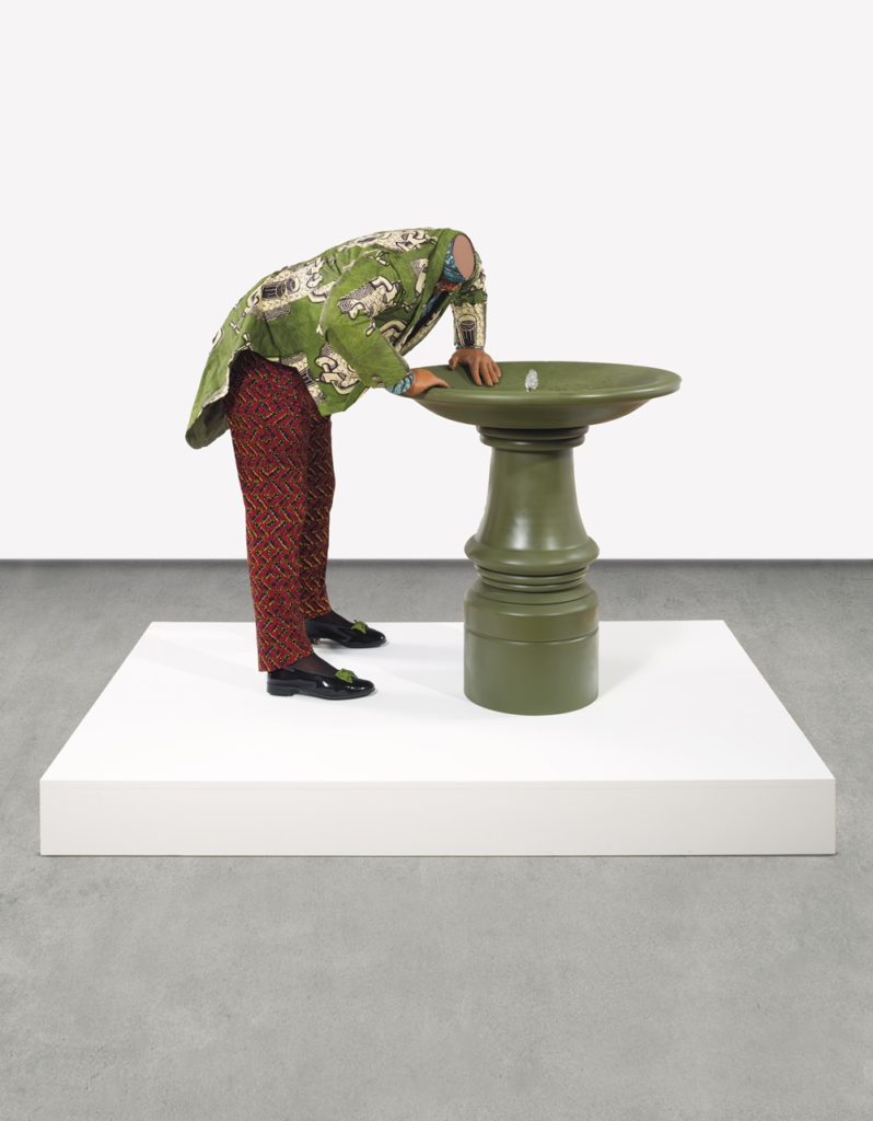 Yinka Shonibare, <i>Headless Man Trying to Drink</i> (2005). Estimate: $50,000-70,000. Courtesy Christie's Images Ltd.
