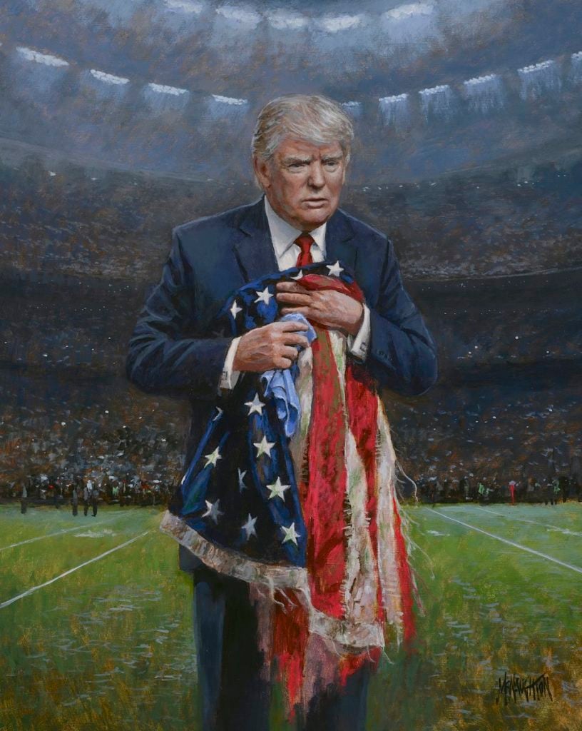 Jon McNaughton, Respect the Flag (2018). Courtesy of the artist.