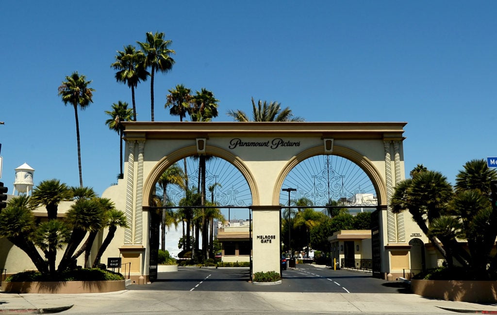 The entrance of Paramount Studios in Hollywood, California. Photo by Mark Davis/Getty Images.