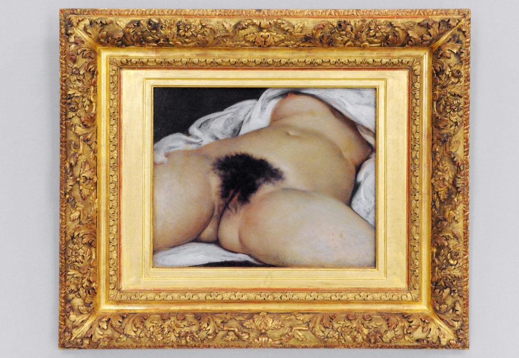 Gustave Courbet's The Origin of the World (1866). Photo by Pascal Guyot/AFP/Getty Images.