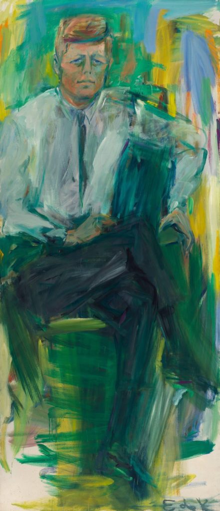 Elaine de Kooning's John F. Kennedy (1963). Courtesy of the National Portrait Gallery.