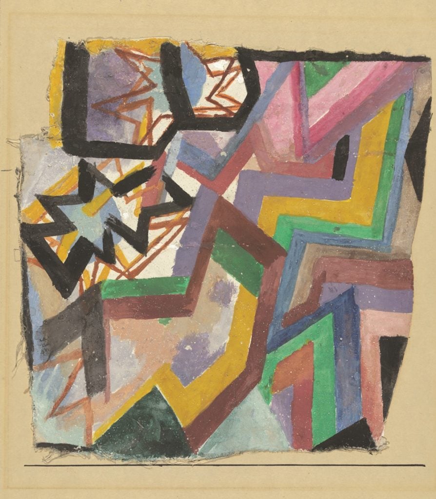 Paul Klee, Farbige und graphische Winkel (1917). Courtesy Zentrum Paul Klee, Bern