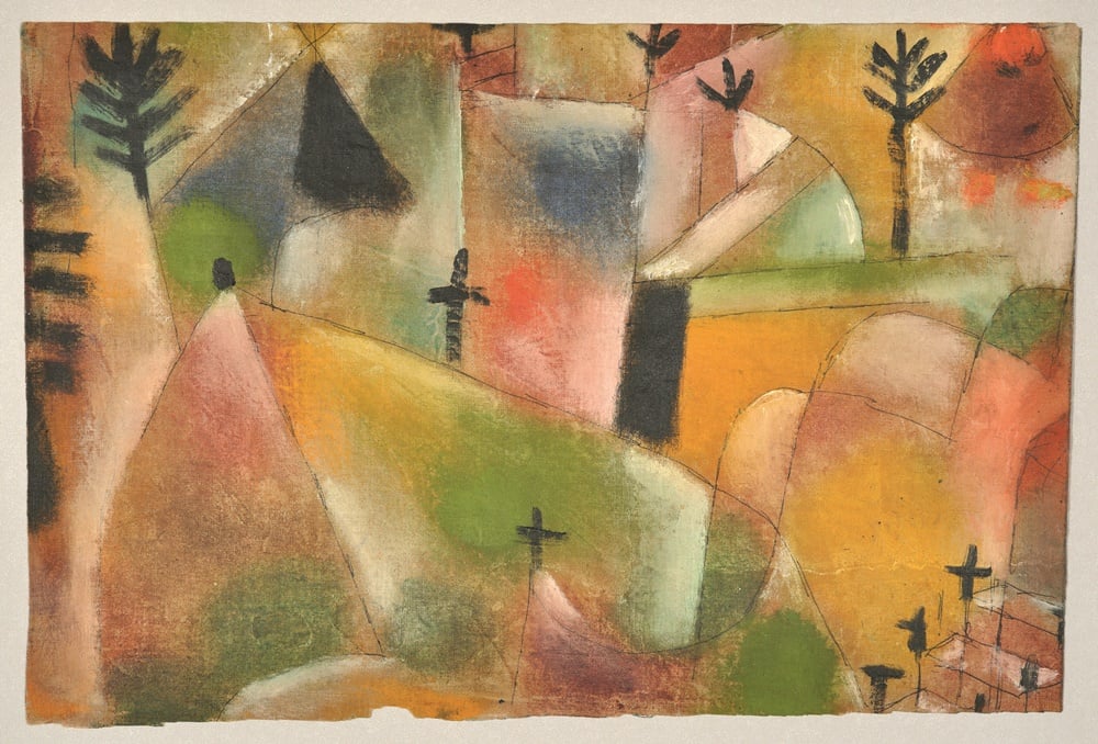 Paul Klee, Friedhof (1920). Courtesy Zentrum Paul Klee, Bern