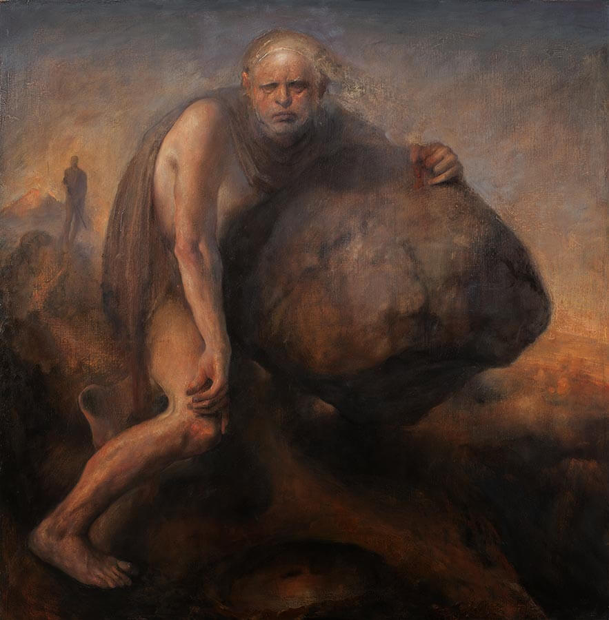 Odd Nerdrum's <i>Sisyphus</i> (n.d.). Courtesy of the artist. 