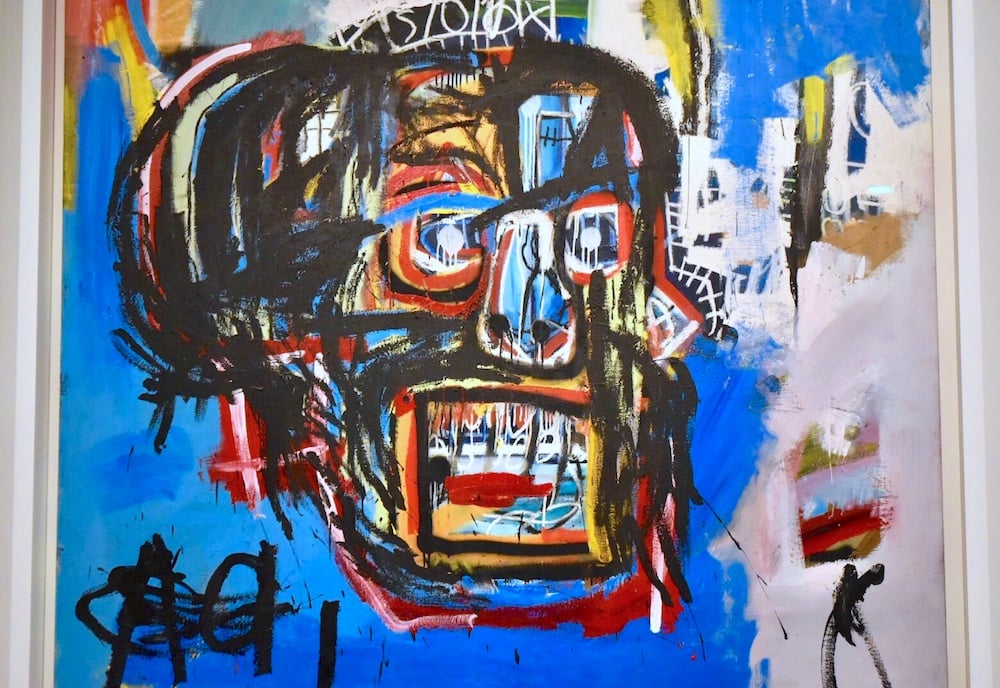 The skull: Detail of Basquiat's Untitled (1982).