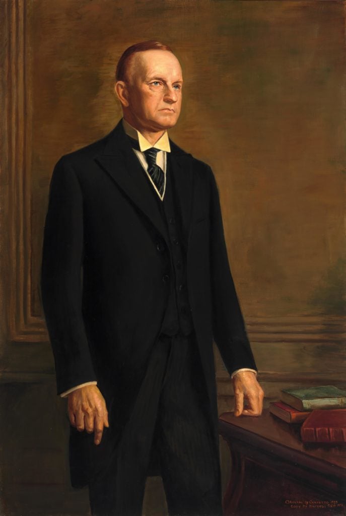 Joseph E. Burgess, <em> Calvin Coolidge</em> (1956). Image courtesy National Portrait Gallery.