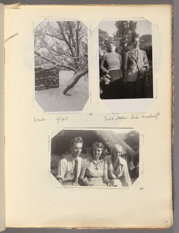 A page from one of Virginia Woolf's personal scrapbooks. Courtesy of the Harvard Library. 