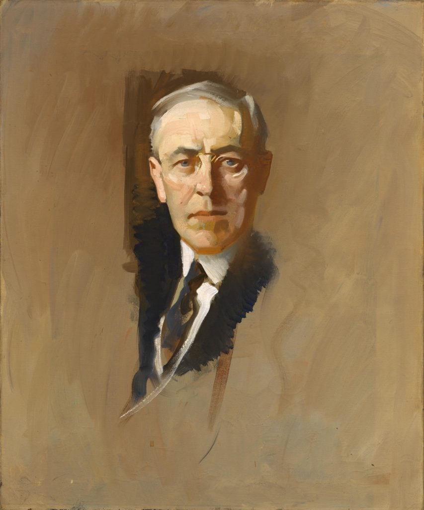 John Christen Johansen, <em>Woodrow Wilson</em> (ca. 1919). Image courtesy of the National Portrait Gallery.