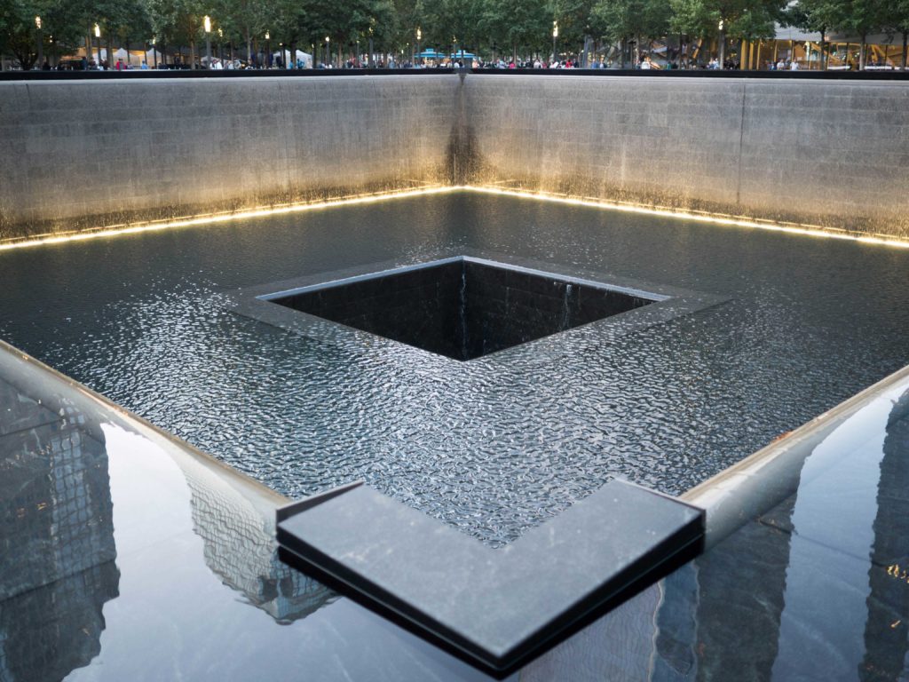 Michael Arad and Peter Walker, Reflecting Absence, the National September 11 Memorial (2011). Photo courtesy of the artists.