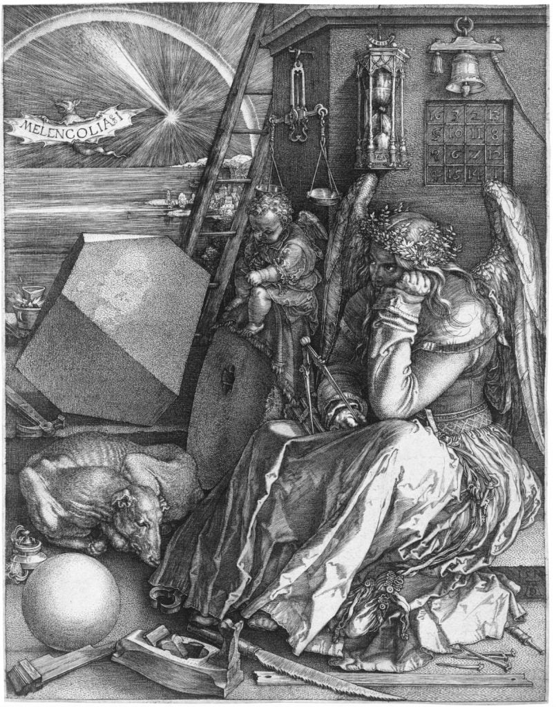 Albrecht Dürer, <em>Melancholia I</em> (1514). 