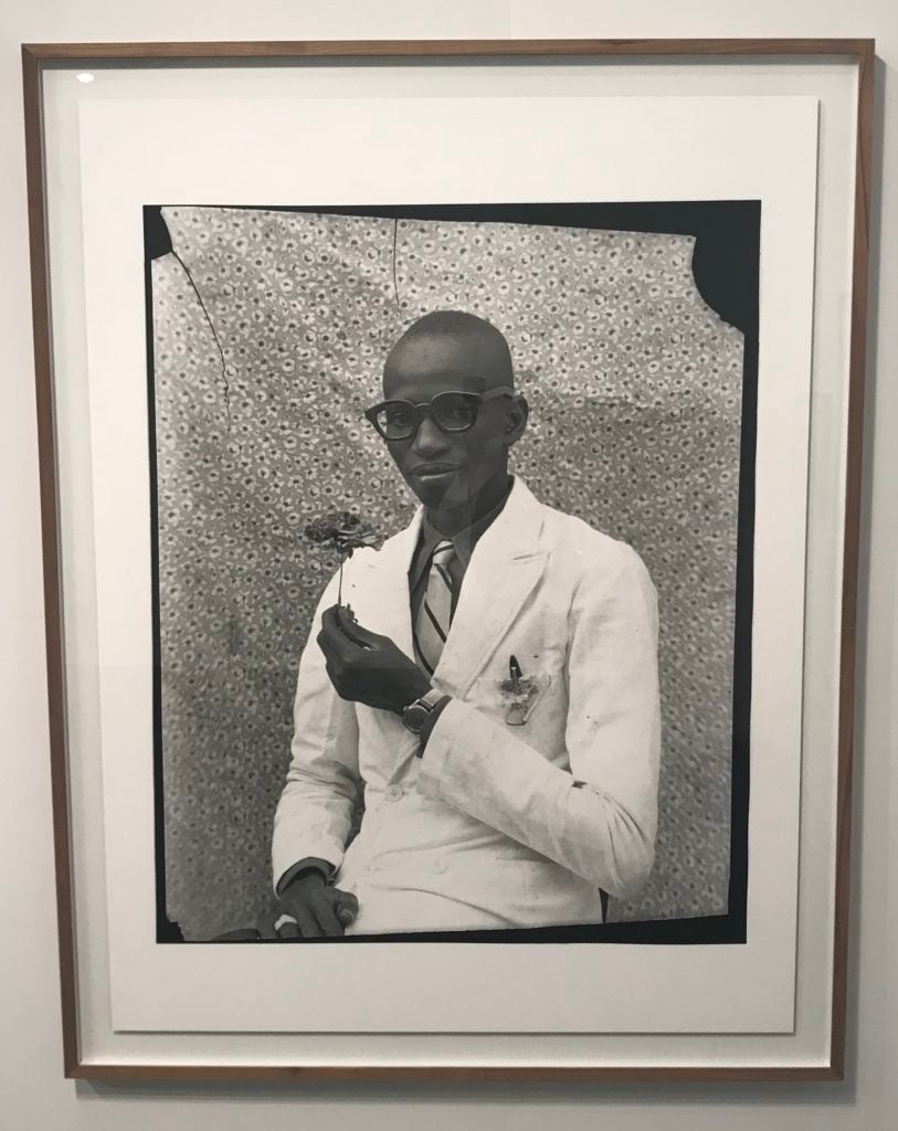Seydou Keïta, <em>Untitled</em> (1958–59), $28,000, or $7,500 in a smaller format. Courtesy of Galerie Nathalie Obadia, Paris.