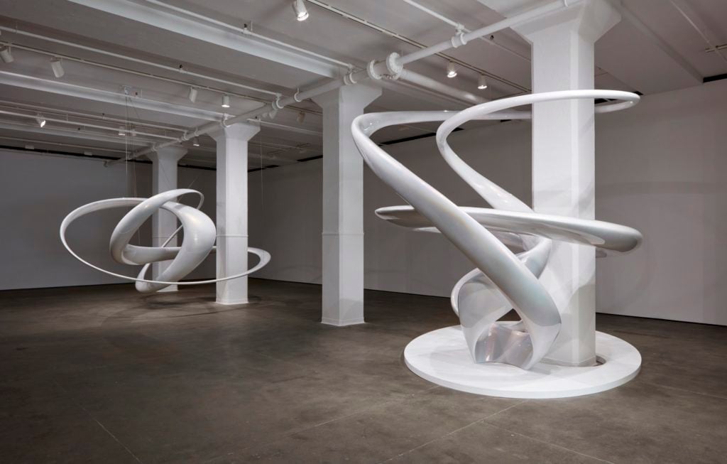 Installation view of Mariko Mori: "Invisible Dimension" at Sean Kelly, New York. Photography: Jason Wyche, New York Courtesy: Sean Kelly, New York.