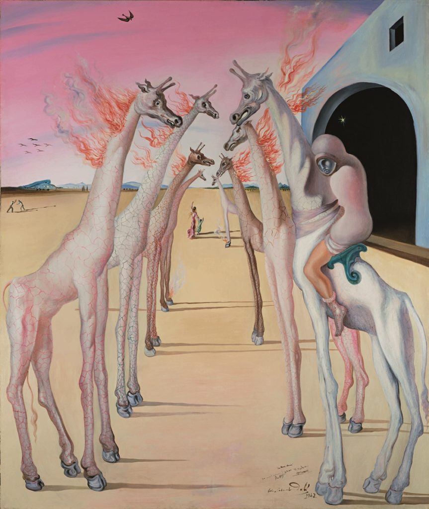 Salvador Dalí, <i>Las Llamas, llaman </i> (1942). Courtesy Sotheby's.