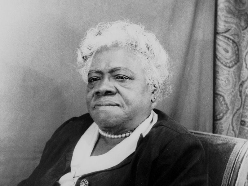 Mary McLeod Bethune in 1949. Photo courtesy of the Carl Van Vechten Photographs collection at the Library of Congress.