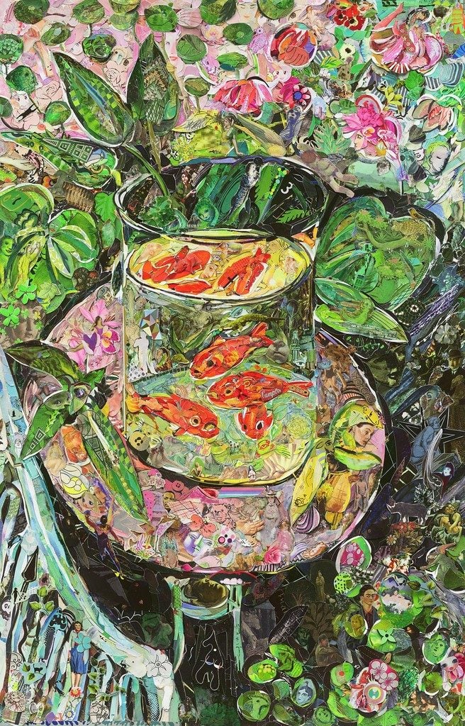 Vik Muniz's Repro: Hermitage Museum (The Goldfish, after Matisse) (2016). Courtesy of the artist and Galeria Nara Roesler.
