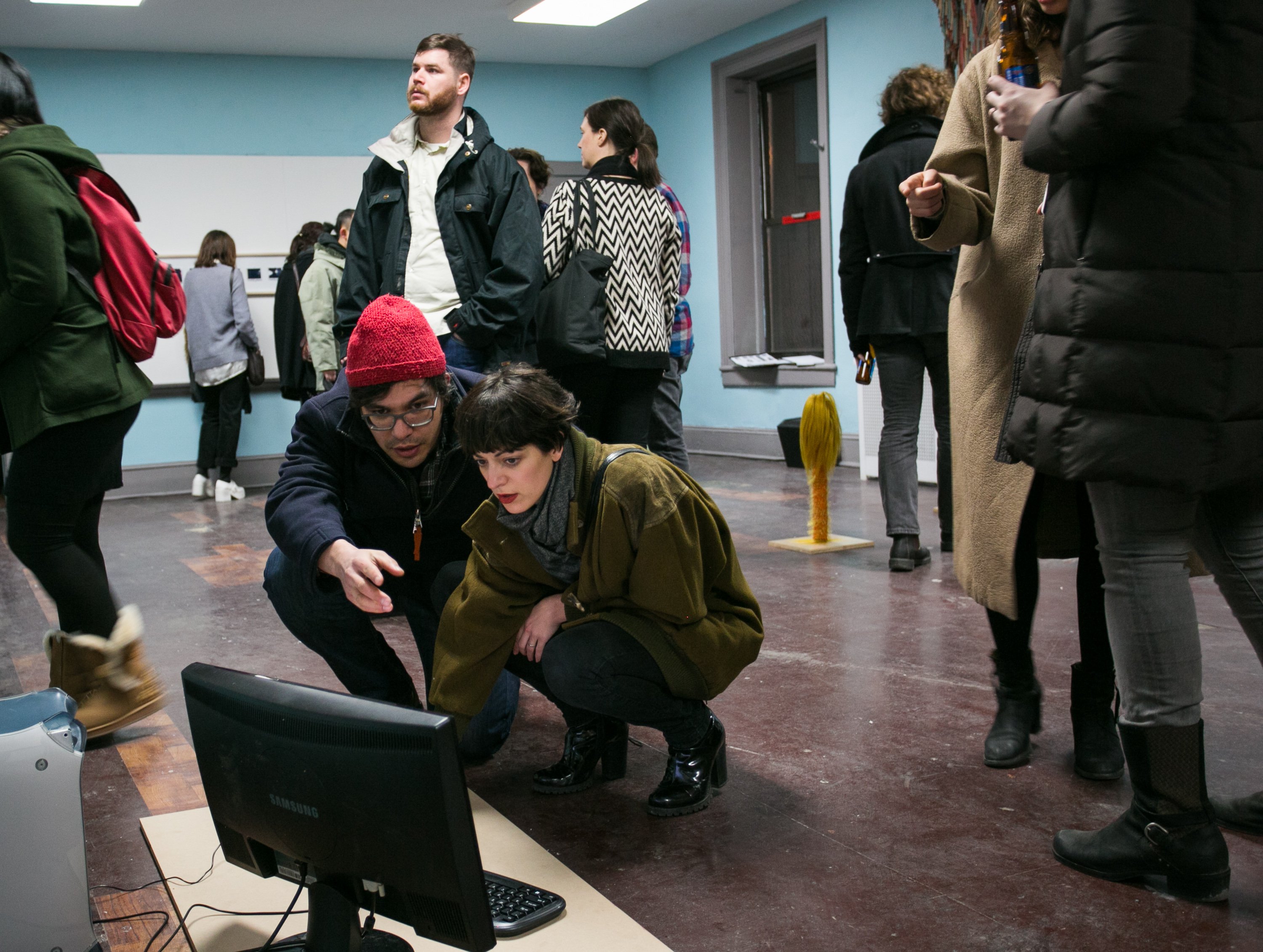 On the scene at the SPRING/BREAK art fair's new SchoolHouse Projects. Image courtesy Samuel Morgan Photography for SPRING/BREAK Art Show.