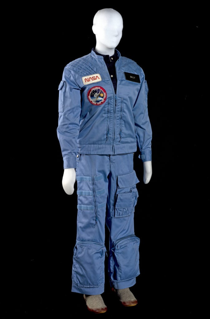 Sally Ride uniform. Photo courtesy of the Smithsonian's National Air and Space Museum.