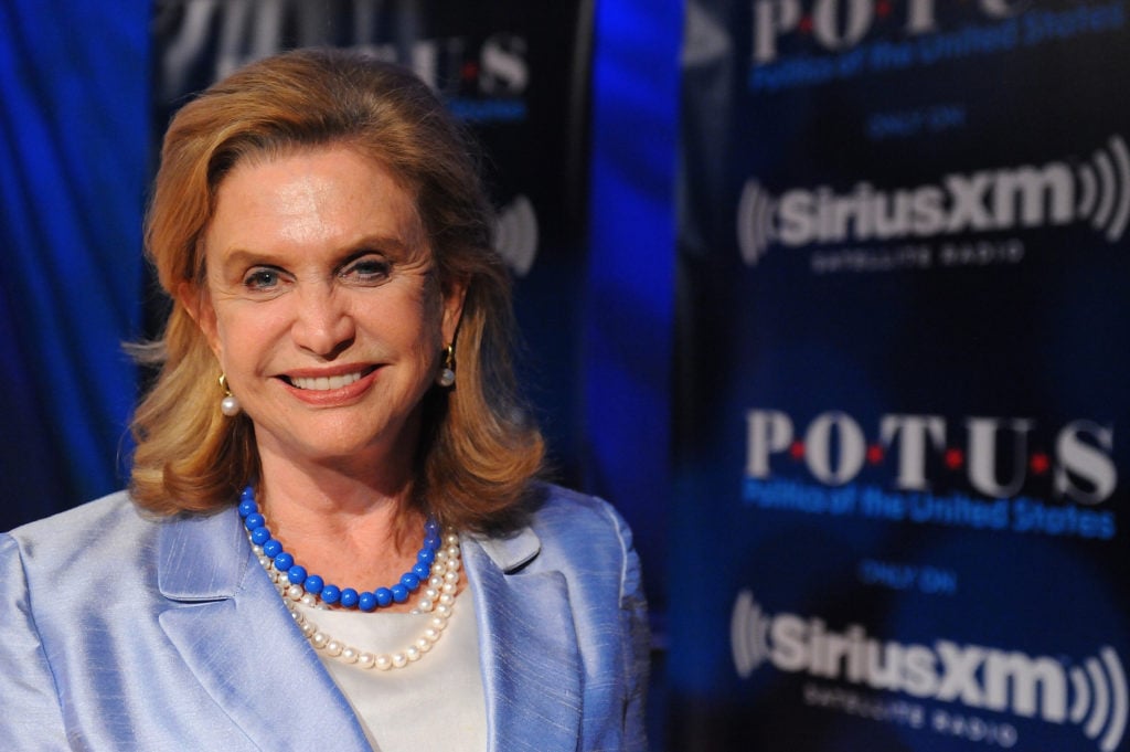 Representative Carolyn Maloney (D-NY) appears on SiriusXM Presents: "Women In Congress." Photo by Larry French/Getty Images for SiriusXM.