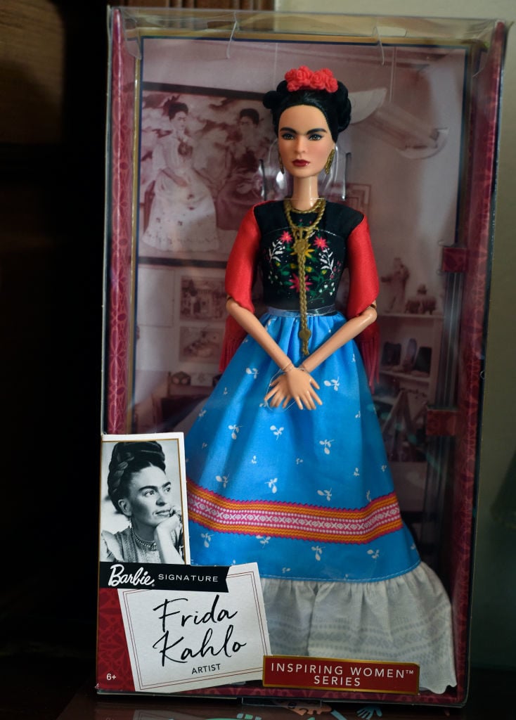 A Barbie doll depicting late Mexican artist Frida Kahlo. Photo by ALFREDO ESTRELLA/AFP/Getty Images.