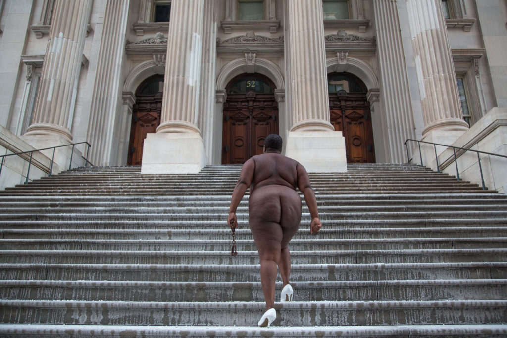 Nona Faustine, Over Her Dead Body. Photo courtesy of Steven Kasher Gallery.