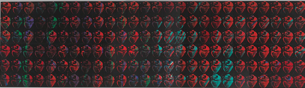 Andy Warhol's Hearts purchased by the Baltimore Museum of Art in 1994. Courtesy of the Baltimore Museum of Art.
