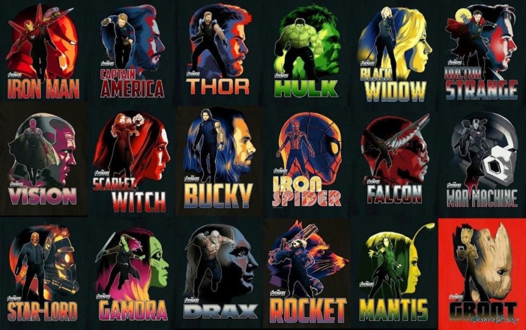 <em>The Avengers: Infinity Wars</em> character promo.